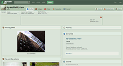 Desktop Screenshot of my-aesthetic-view.deviantart.com