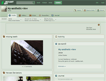 Tablet Screenshot of my-aesthetic-view.deviantart.com