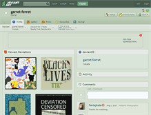 Tablet Screenshot of garret-ferret.deviantart.com