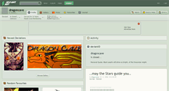 Desktop Screenshot of dragoncave.deviantart.com