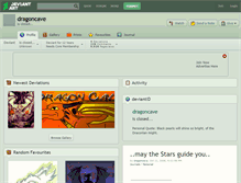 Tablet Screenshot of dragoncave.deviantart.com