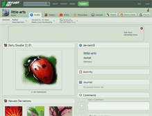 Tablet Screenshot of little-arts.deviantart.com