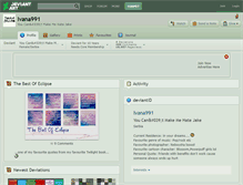 Tablet Screenshot of ivana991.deviantart.com