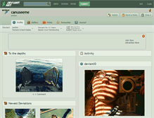 Tablet Screenshot of canuseeme.deviantart.com
