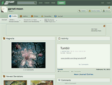 Tablet Screenshot of garnet-moon.deviantart.com