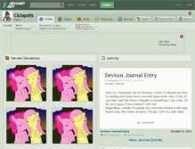 Tablet Screenshot of ciclopotis.deviantart.com