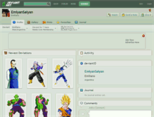 Tablet Screenshot of emiyansaiyan.deviantart.com