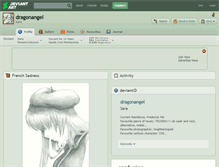 Tablet Screenshot of dragonangel.deviantart.com