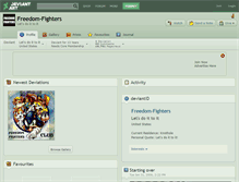 Tablet Screenshot of freedom-fighters.deviantart.com