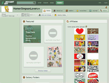 Tablet Screenshot of homersimpsonlovers.deviantart.com