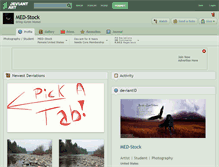 Tablet Screenshot of med-stock.deviantart.com