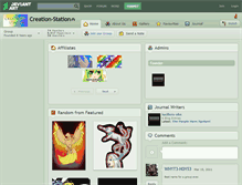 Tablet Screenshot of creation-station.deviantart.com