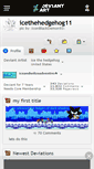 Mobile Screenshot of icethehedgehog11.deviantart.com