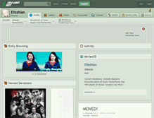 Tablet Screenshot of elisshian.deviantart.com