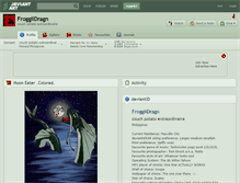 Tablet Screenshot of froggiidragn.deviantart.com