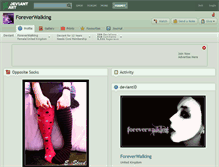 Tablet Screenshot of foreverwalking.deviantart.com