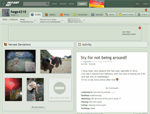 Tablet Screenshot of hege4318.deviantart.com