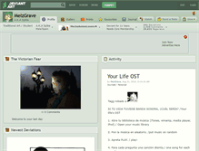 Tablet Screenshot of melzgrave.deviantart.com