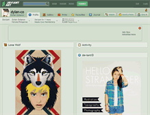 Tablet Screenshot of dylan-co.deviantart.com