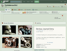 Tablet Screenshot of forbiddensoul562.deviantart.com