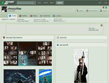 Tablet Screenshot of chouzuxtao.deviantart.com