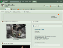Tablet Screenshot of freestylerscrew.deviantart.com
