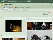 Tablet Screenshot of pikachuhunter1.deviantart.com
