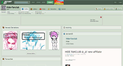 Desktop Screenshot of hide-fanclub.deviantart.com