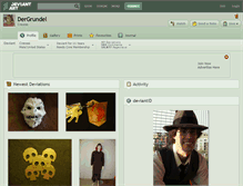 Tablet Screenshot of dergrundel.deviantart.com