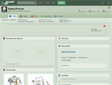 Tablet Screenshot of keara-prower.deviantart.com