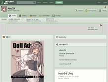 Tablet Screenshot of meo24.deviantart.com