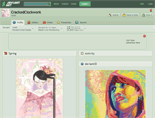 Tablet Screenshot of crackedclockwork.deviantart.com