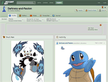 Tablet Screenshot of darkness-and-passion.deviantart.com