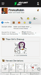 Mobile Screenshot of fireicerobin.deviantart.com