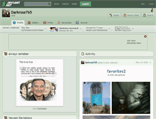 Tablet Screenshot of darkrose765.deviantart.com