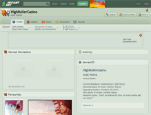 Tablet Screenshot of highrollercasino.deviantart.com