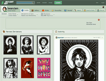 Tablet Screenshot of beanclam.deviantart.com