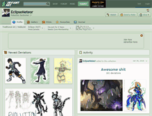 Tablet Screenshot of eclipsemeteor.deviantart.com
