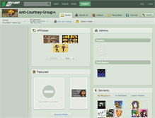 Tablet Screenshot of anti-courtney-group.deviantart.com