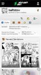 Mobile Screenshot of isaristow.deviantart.com