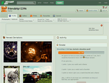 Tablet Screenshot of friendship12396.deviantart.com