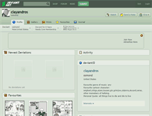 Tablet Screenshot of clayandros.deviantart.com