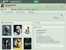 Tablet Screenshot of jennbredemeier.deviantart.com