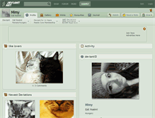 Tablet Screenshot of nimy.deviantart.com