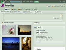 Tablet Screenshot of chocolatefoxx.deviantart.com