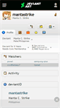 Mobile Screenshot of mantastrike.deviantart.com