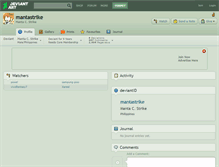Tablet Screenshot of mantastrike.deviantart.com