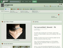 Tablet Screenshot of erinightwind.deviantart.com