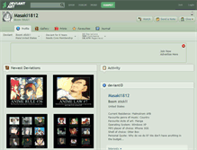 Tablet Screenshot of masaki1812.deviantart.com