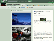 Tablet Screenshot of dragonloversclub444.deviantart.com